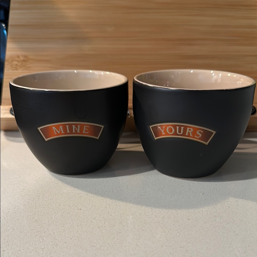 Baileys Yours and Mine Ceramic Cup Set NWOT